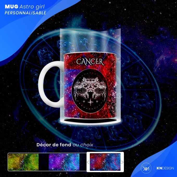 Mug Astro Girl | Cancer : Personnalisez votre Signe Astrologique !